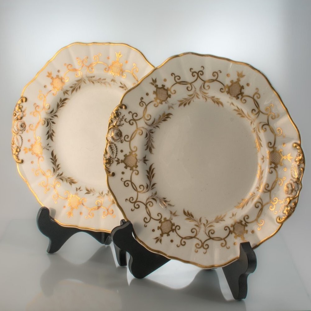 ANTIQUE Copeland and Garrett Late Spode Felspar Porcelain Set | Rococo Style - Picture 2 of 12